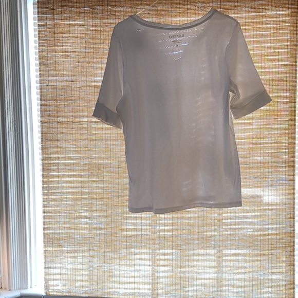 NWT Ellen Tracy women"s V-Neck Elbow Sleeve Top - Picture 3 of 8